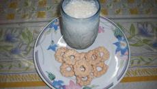 Vitamina de banana e maçã da Meg