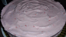 Torta nuvem de morango