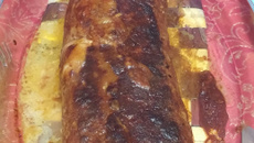 Rocambole de carne moída