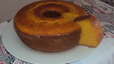Bolo de farinha de milho prático