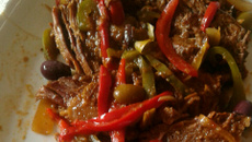 Carne de panela com vinho tinto