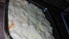 Macarrão ao creme de milho