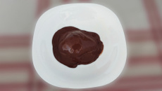 Pera ao creme de capuccino