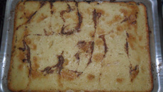 Delícia de bolo de banana