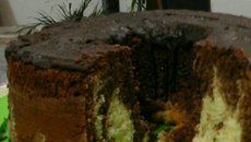 Bolo mármore super fofinho