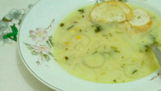 Sopa de cebola com sobras