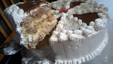 Bolo mousse de abacaxi