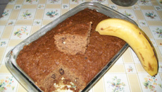 Bolo de banana integral