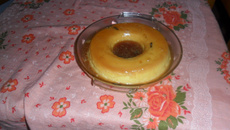 Pudim de milho com leite condensado