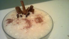 Arroz doce com leite condensado e coco