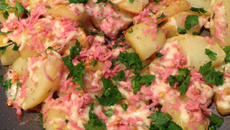 Batata souté com bacon