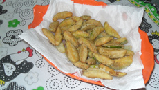 Jiló frito crocante