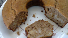 Bolo Integral de Aveia e Banana