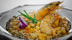 Risoto de camarão