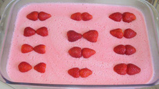 Mousse de morango e coco fácil