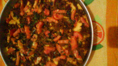 Torta de milho com carne moída