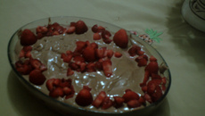 Torta de bolacha com doce de leite