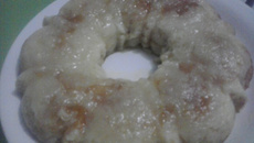 Pudim de pão de microondas