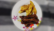 Costelinha ao molho barbecue