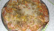 Pizza de pão de forma