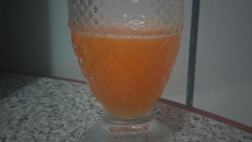 Suco de limão, cenoura e laranja