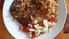 Bife acebolado perfeito