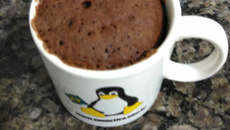 Bolo de caneca vegan