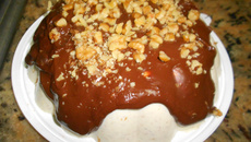 Mousse natalina de nozes