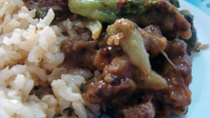 Mignon com brócolis a minha moda