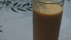 Vitamina de mamão e banana