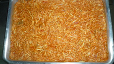 Polenta cremosa de frango