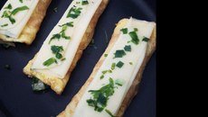 Omelete recheado de escarola ou espinafre