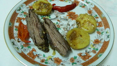 Fraldinha assada na mostarda