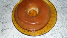 Pudim de leite de coco e leite condesado