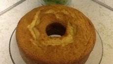 Bolo com creme de leite da Ju