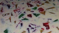 Caco de vidro da Bia