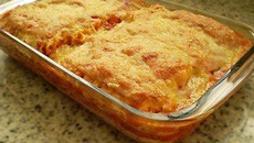 Macarrão com queijo assado