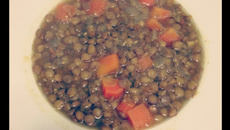 Lentilha com cenoura