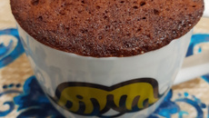 Bolo de caneca cremoso