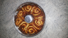 Rosca florida de goiabada