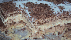 Torta mesclada de chocolate