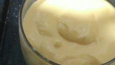 Mousse com suco em pó