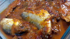 Sardinha na panela de pressão