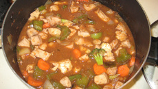 Frango xadrez (à moda)