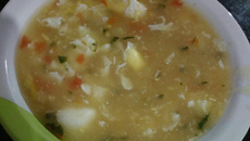 Caldo de ovos simples