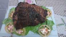 Fraldinha do Tiago Galiani recheada com farofa