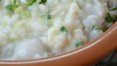 Risoto com queijo boliviano (arroz com queijo boliviano)