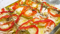 Filé de peixe à portuguesa