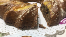 Bolo funcional de banana e maçã