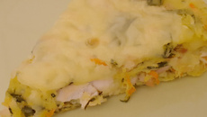 Torta fit de frango e kefir